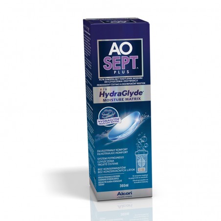 AOSept HydraGlyde 360ml | Płyn Pielęgnujący Soczeweki
