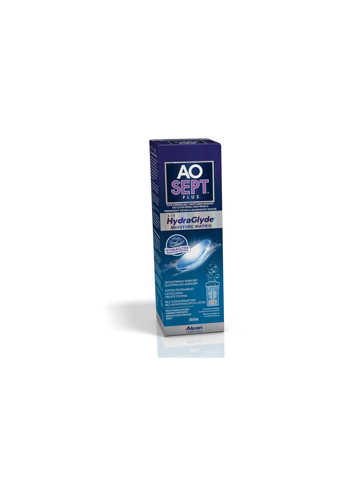 AOSept HydraGlyde 360ml | Płyn Pielęgnujący Soczeweki