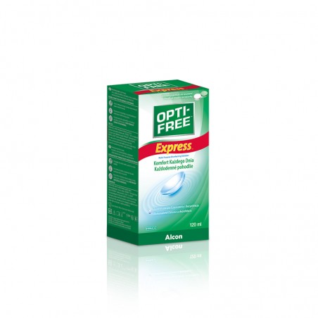 Opti-free Express 120ml | wielofunkcyjny płyn do soczewek