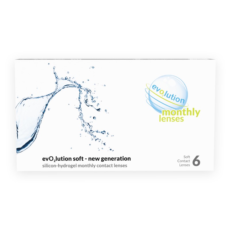 Soczewki kontaktowe miesięczne evO2lution monthly lenses 6 szt.