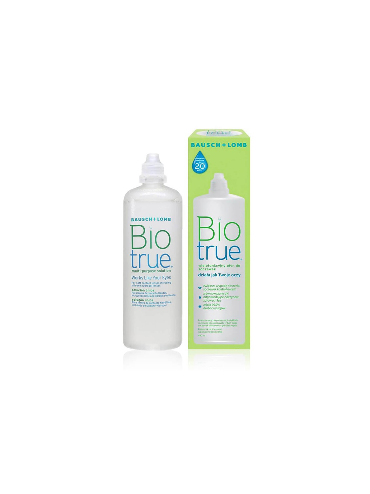 Płyn do soczewek Biotrue 480 ml