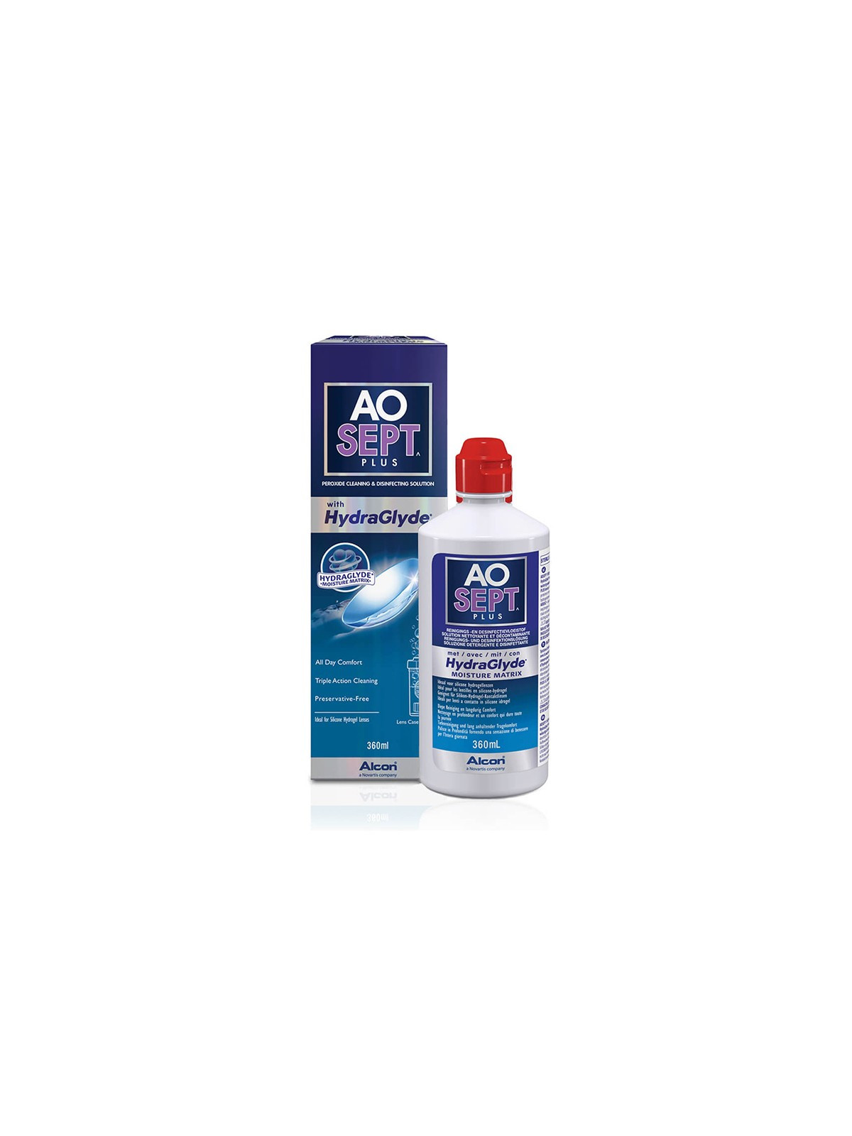 AOSept HydraGlyde 360ml | Płyn Pielęgnujący Soczeweki