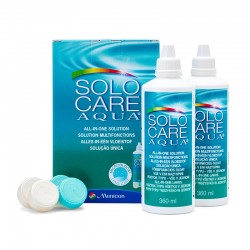 SoloCare Aqua 2x 360ml | Zestaw Płynów do Soczewek