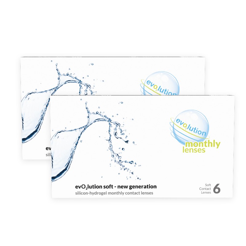 Promocyjny zestaw evO2lution monthly lenses 2 x 6 szt.