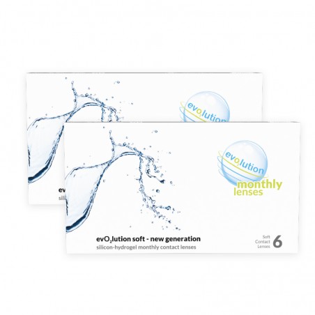 Promocyjny zestaw evO2lution monthly lenses 2 x 6 szt.