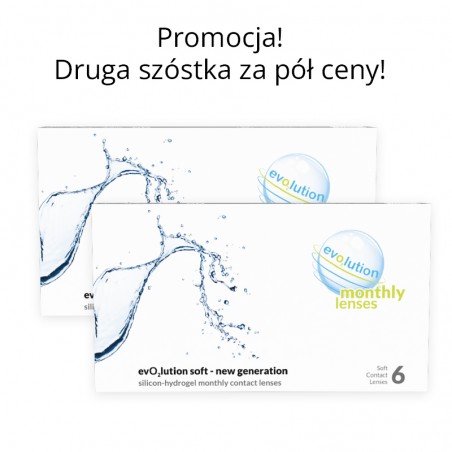 Promocyjny zestaw evO2lution monthly lenses 2 x 6 szt.