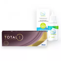 Dailies Total 1 30 szt. + krople evO2lution hyal drops 20 ml