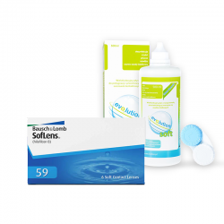 Soflens 59 6 szt. + evO2lution soft 500 ml | Zestaw w super cenie!