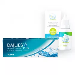 Dailies Aqua Comfort Plus 30 szt. + krople evo2lution hyal drops 20 ml