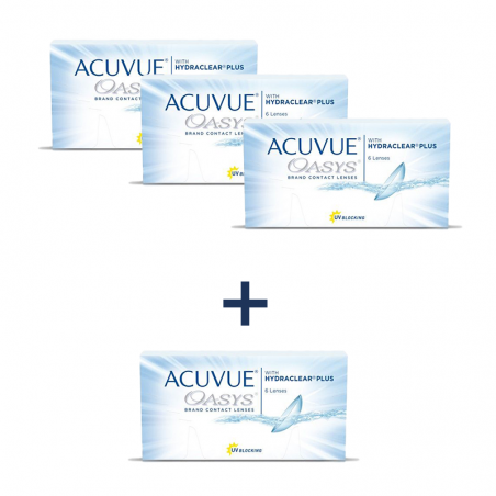ACUVUE® OASYS 6 szt. 3 + 1 za 1 zł  BC 8,8