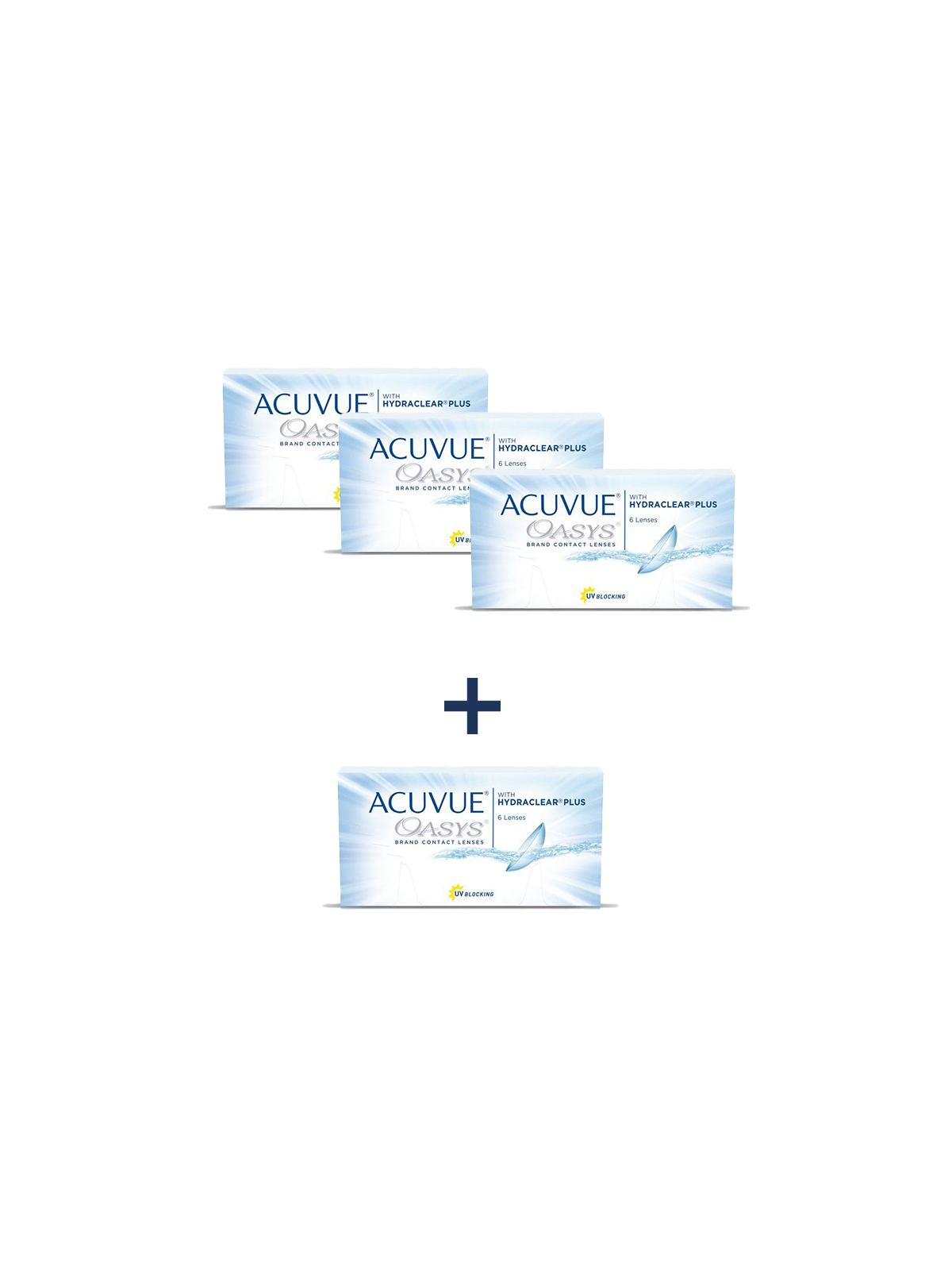 ACUVUE® OASYS 6 szt. 3 + 1 za 1 zł  BC 8,8