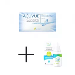 Soczewki ACUVUE® OASYS 6 szt. + krople do oczu evO2lution hyal drops 20 ml