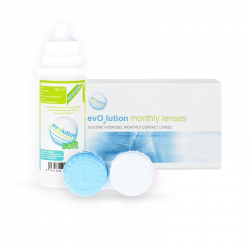 evO2lution monthly lenses 6 szt. + płyn evO2lution 100 ml