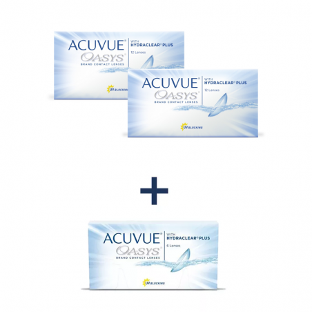 2 x ACUVUE® OASYS 12 szt. + ACUVUE® OASYS 6 szt. za 1 zł BC 8.4