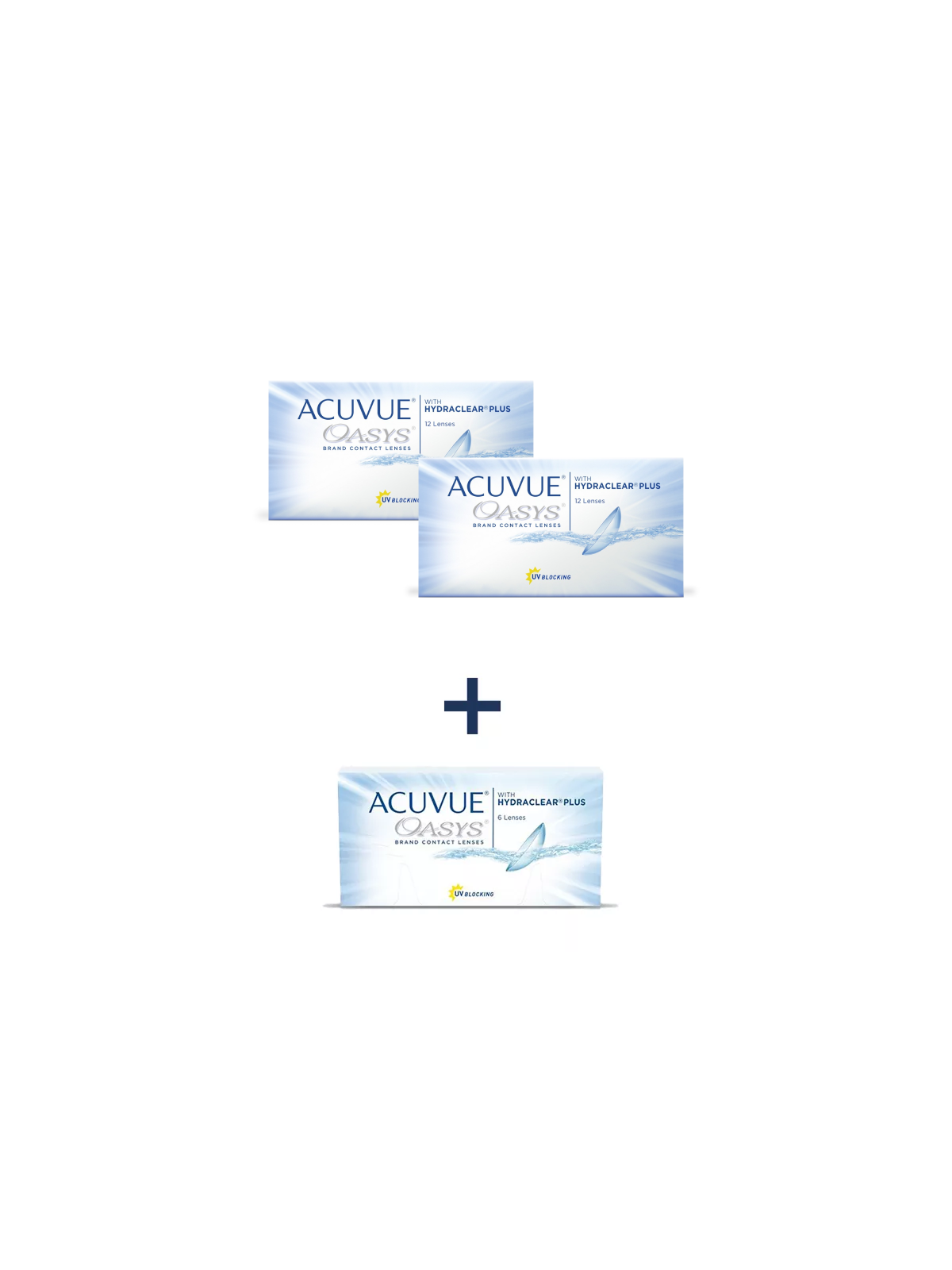 2 x ACUVUE® OASYS 12 szt. + ACUVUE® OASYS 6 szt. za 1 zł BC 8.4