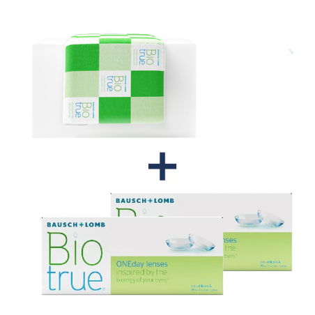2 x BioTrue OneDay 30 szt. + ręcznik sportowy GRATIS