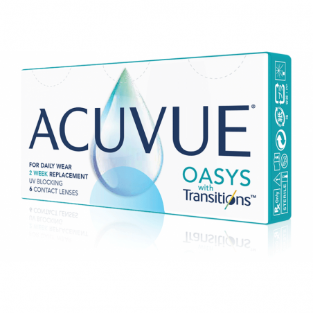 Soczewki dwutygodniowe ACUVUE® OASYS with Transitions™ 6 szt.